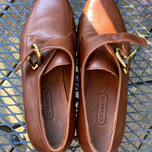 COACH beatle-boots gorgeous NEW unworn ALL LEATHER ladies shoe - Picture 2 of 8